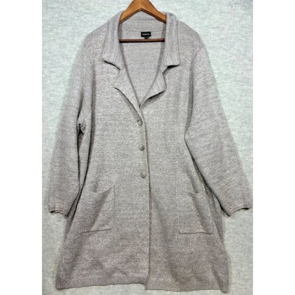 Torrid Women's Button-Up Gray Cardigan Coatigan Plus Sz 4 Sweater Coat - Picture 1 of 5